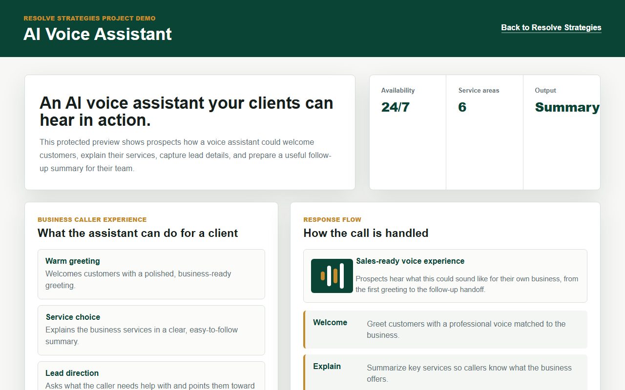 AI Voice Assistant screen